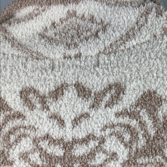 Knox Rose Cream & Taupe Sherpa Half-Zip Pullover Size M - Picture 9 of 10